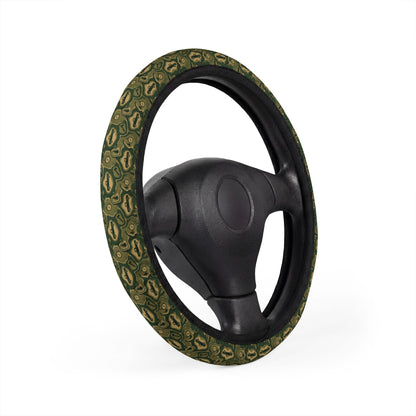 Topo Trail Truck Steering Wheel Cover — Camo & Compass Print