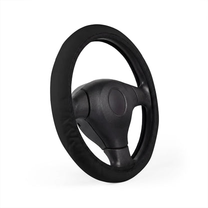Tactical Hex Mesh Steering Wheel Cover — Industrial Matte Black