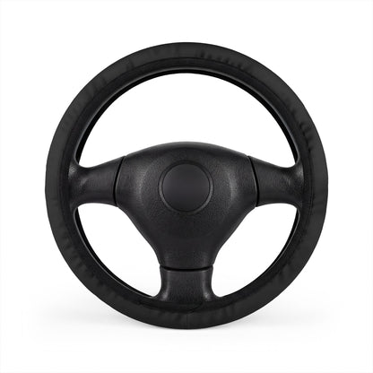 Tactical Hex Mesh Steering Wheel Cover — Industrial Matte Black
