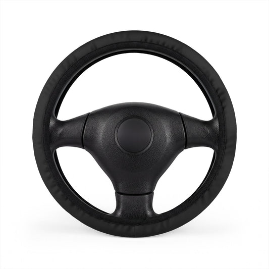 Tactical Hex Mesh Steering Wheel Cover — Industrial Matte Black