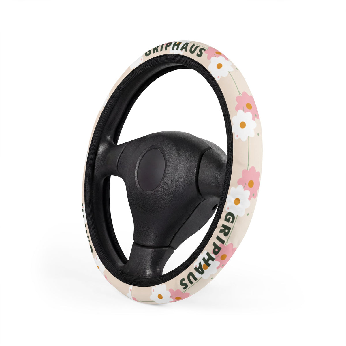 Daisy Chain Steering Wheel Cover — Pastel Floral Print