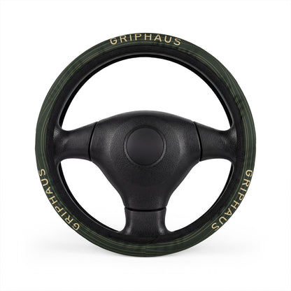 Topo Ridge Truck Steering Wheel Cover — Contour Line Print