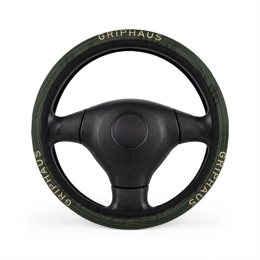Topo Ridge Truck Steering Wheel Cover — Contour Line Print