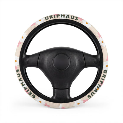 Daisy Chain Steering Wheel Cover — Pastel Floral Print