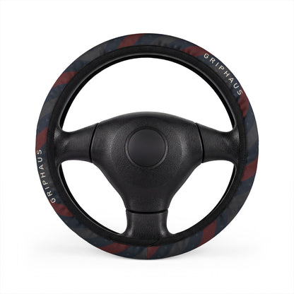 Old Glory Steering Wheel Cover — Tonal Stars & Stripes Print