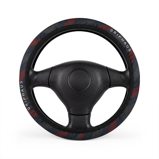 Old Glory Steering Wheel Cover — Tonal Stars & Stripes Print