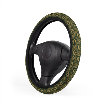 Topo Trail Truck Steering Wheel Cover — Camo & Compass Print
