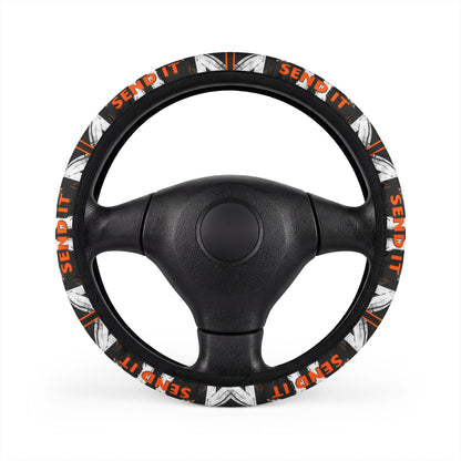 SEND IT Bold Statement Steering Wheel Cover — Streetwear Graphic