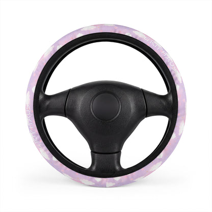 Cloud Nine Steering Wheel Cover — Dreamy Pastel Sky Print